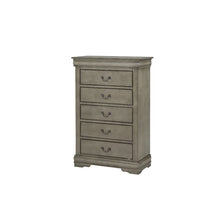Load image into Gallery viewer, Louis Phillipe 5 Drawer Chest Weathered Gray
