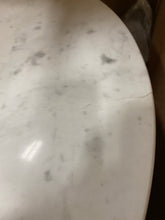 Load image into Gallery viewer, Mila Pedestal Coffee Table Marble/White  AS IS 3103RR
