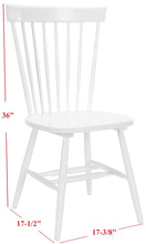 Load image into Gallery viewer, Riley White Wood Dining Chair (Set of 2) #769HW
