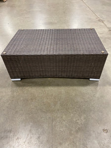 Brentwood Wicker Coffee Table Weathered Brown AS IS(1135)