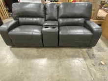 Load image into Gallery viewer, Saul Reclining Sectional Sofa with Console Gray
