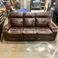 Load image into Gallery viewer, Brown 3-Seater Manual Reclining Sofa
