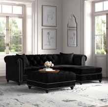 Load image into Gallery viewer, Broughton 96&quot; Wide Velvet Reversible Sofa &amp; Chaise
