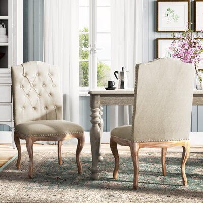 Bernadine Upholstered Dining Chair (Set of 2) - #89CE