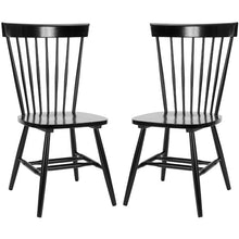 Load image into Gallery viewer, Safavieh Dining Chair Set of 2 Black AS IS(1184)
