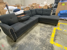 Load image into Gallery viewer, Dominie 97 W Linen Corner Sectional 6641RR-OB
