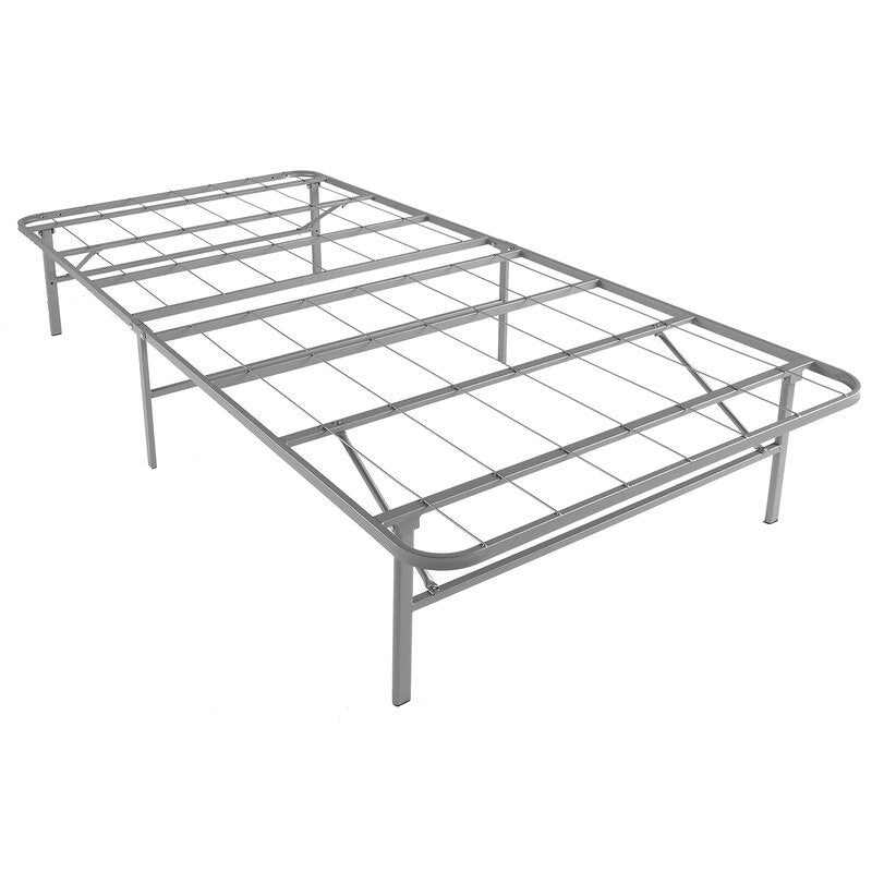 Mariela Premium Platform Bed Base Twin Silver  222CDR