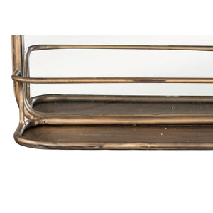 Peetz Accent Mirror with Shelves 16x36 Brass/Gold(1836RR)