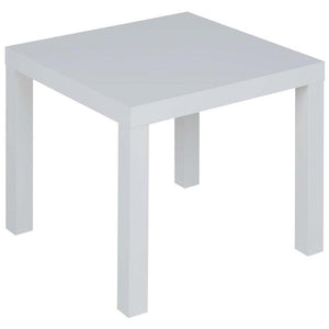 Parsons Square End Table in White(1385)