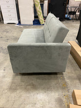 Load image into Gallery viewer, Hartford Storage Sectional Futon  in Gray Chenille (Chaise is Missing)  #2220HW - OUT OF BOX
