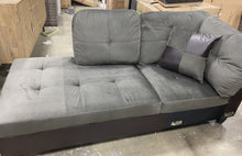Load image into Gallery viewer, Avellino Left Hand Facing Sectional Sofa Dark Chocolate, CHAISE ONLY! #1904HW -OUT OF BOX
