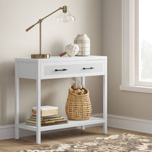 Load image into Gallery viewer, Warwick Wood &amp; Rattan Console Table White(345)
