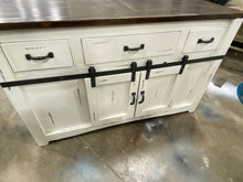 Load image into Gallery viewer, Greenview Kitchen Island Distressed White

