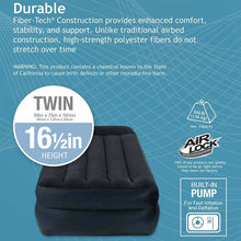 Load image into Gallery viewer, Pillow Rest 16.5&quot; Twin Air Mattress with Electric Pump #248HW
