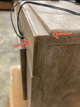 Load image into Gallery viewer, Gray Rosen 2 Drawer Nightstand *AS IS #1064HW
