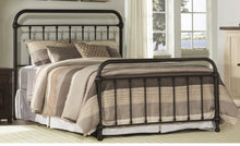 Load image into Gallery viewer, Hillsdale Kirkland King Metal Spindle Panel Bed in Dark Bronze #345HW
