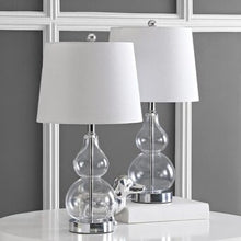 Load image into Gallery viewer, Brisor 22 in. Clear/Chrome Table Lamp - Set of 2 (SB299)

