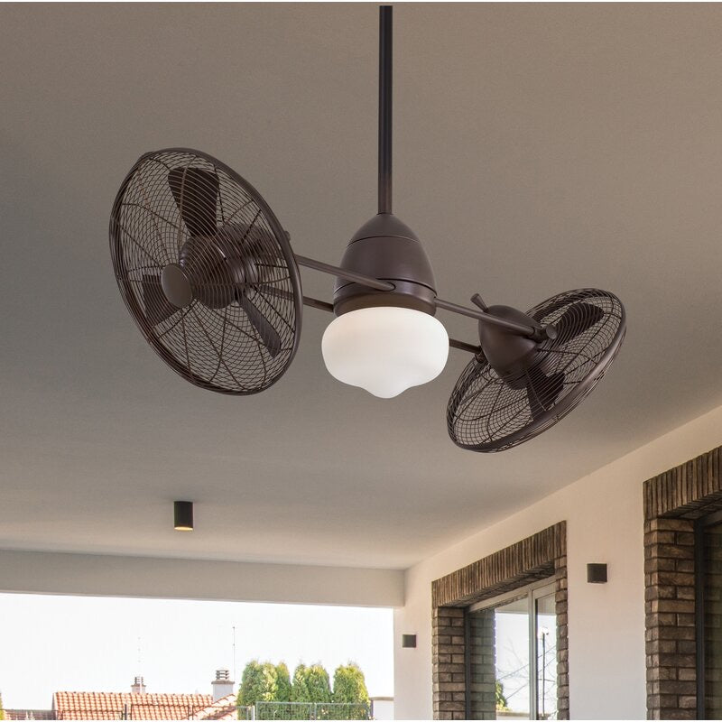 42” twin gyro 6 blade outdoor LED Ceiling Fan #110-NT