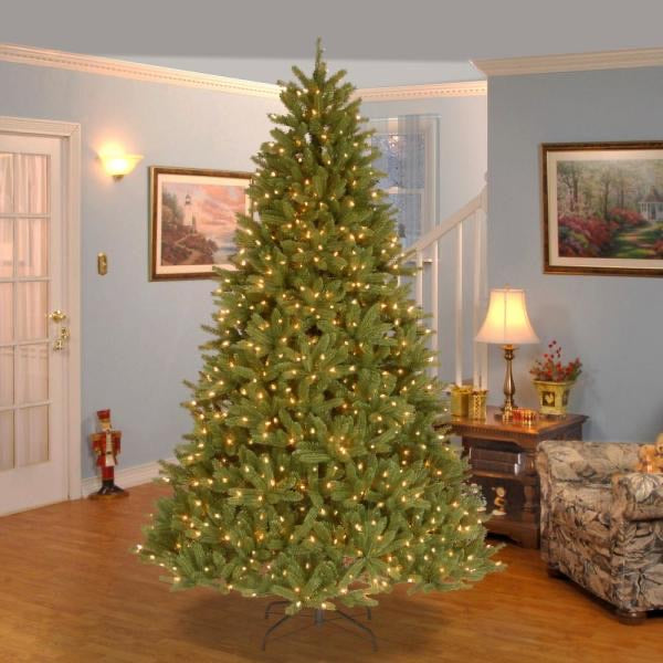 7-1/2 ft. Feel Real Grande Fir Medium Hinged Artificial Christmas Tree with 750 Clear Lights (SB1461)