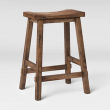 Load image into Gallery viewer, Halifax Farmhouse Wood Counter Stool Set of 2 Brown(394)
