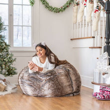 Load image into Gallery viewer, Monroe Bean Bag Chair Brown Gray(1169)
