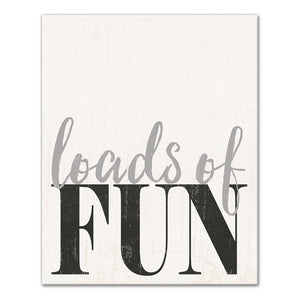 'Loads of Fun Laundry Room' Textual Art on Canvas 2882RR