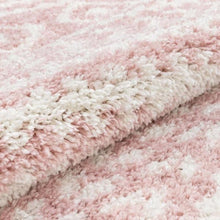 Load image into Gallery viewer, Madison Shag Cossima Moroccan Geometric Pink 5 ft. 3 in. x 7 ft. 3 in. Area Rug(1661RR)

