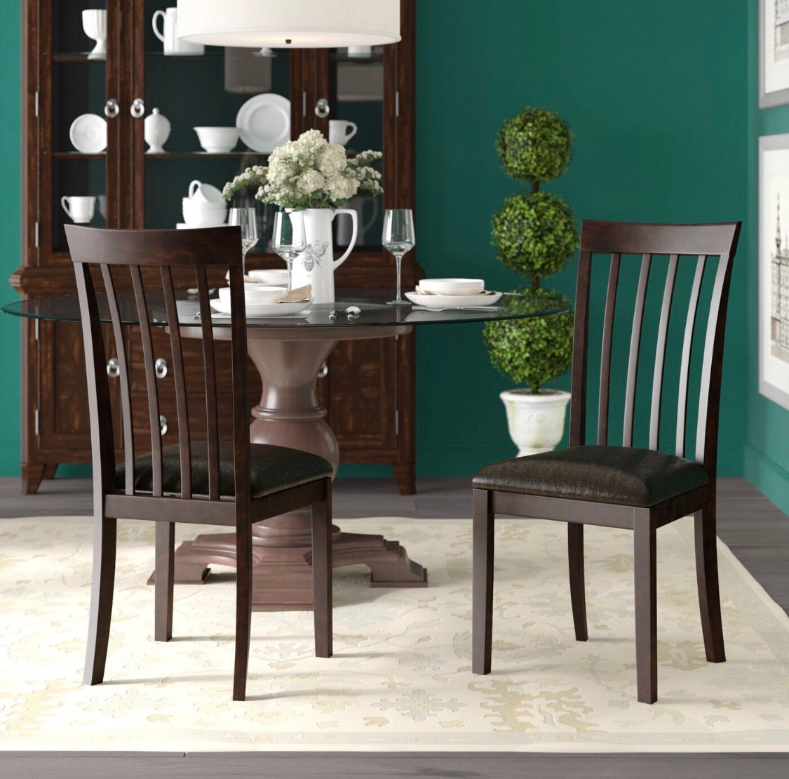 Milton Solid Wood Dining Chair-Set of 2 #5515