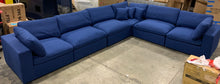 Load image into Gallery viewer, Robesonia 158" Modular Corner Sectional Navy Blue 958CDR
