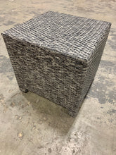 Load image into Gallery viewer, Gray Square Wicker and Rattan Ottoman (SB391)
