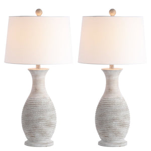 Safavieh Lighting 30-inch Bentlee Grey LED Table Lamp (Set of 2) #442HW