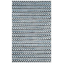 Load image into Gallery viewer, Montauk Ivory  Blue/Black 5 ft. x 8 ft. Area Rug 4175RR
