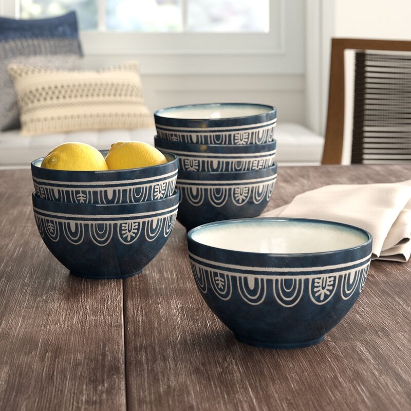 Jayda 10 oz. Side Dessert Bowl (Set of 6) HA9733