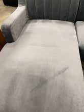 Load image into Gallery viewer, Chi 57.87&quot; Wide Velvet Sofa &amp; Chaise Gray Velvet
