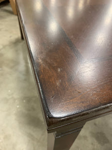 31”H x 62”L x 38”W Dining table