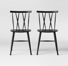 Load image into Gallery viewer, Set of 2 Becket Metal X Back Chair  #9189
