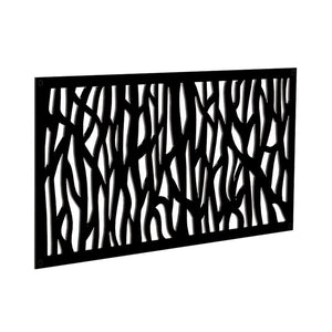 Black 2 ft. H x 4 ft. W Mayzie Decorative Fencing 5 panels AS IS(1461)