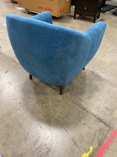 Load image into Gallery viewer, Mid Century Button Tufted Armchair Blue
