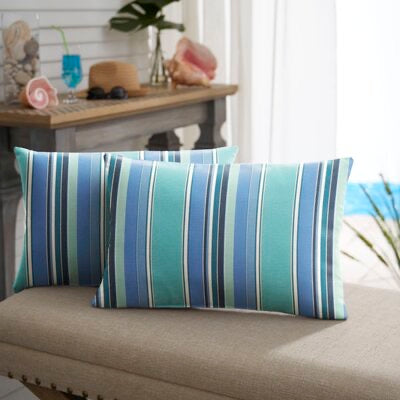 Bezout Indoor/Outdoor Lumbar Pillow set of 2!!! #255ha