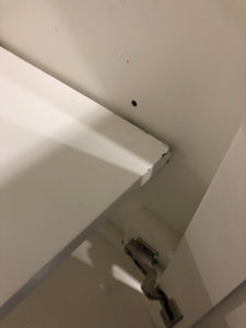 30" Marble top White bathroom vanity