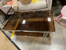 Load image into Gallery viewer, Glass top Coffee Table (Glass is Amber)
