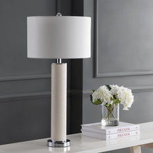 Load image into Gallery viewer, Ollie Cream 31.5" Faux Leather Table Lamp - (Set of 2) 458CDR
