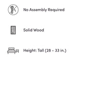 Load image into Gallery viewer, Haygarden Wooden 3 Drawer Nightstand #25HW
