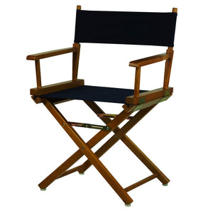Casual Home Folding Director Chair Set of 2 Navy/Honey(393-2boxes)