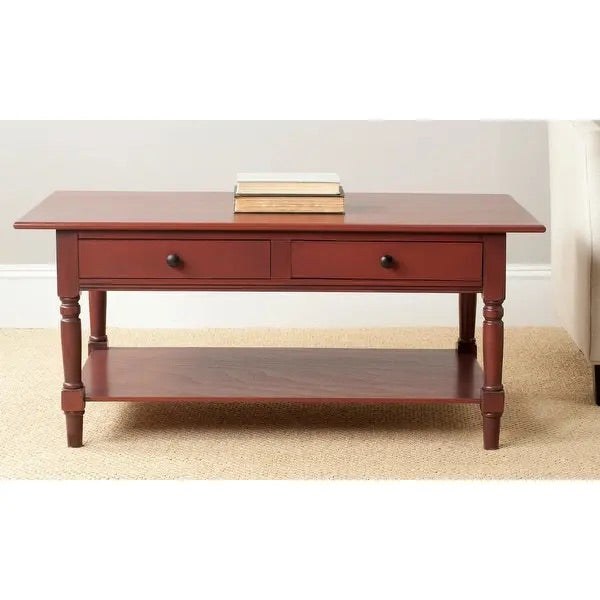 Safavieh Boris Red Coffee Table **AS IS** 245CDR