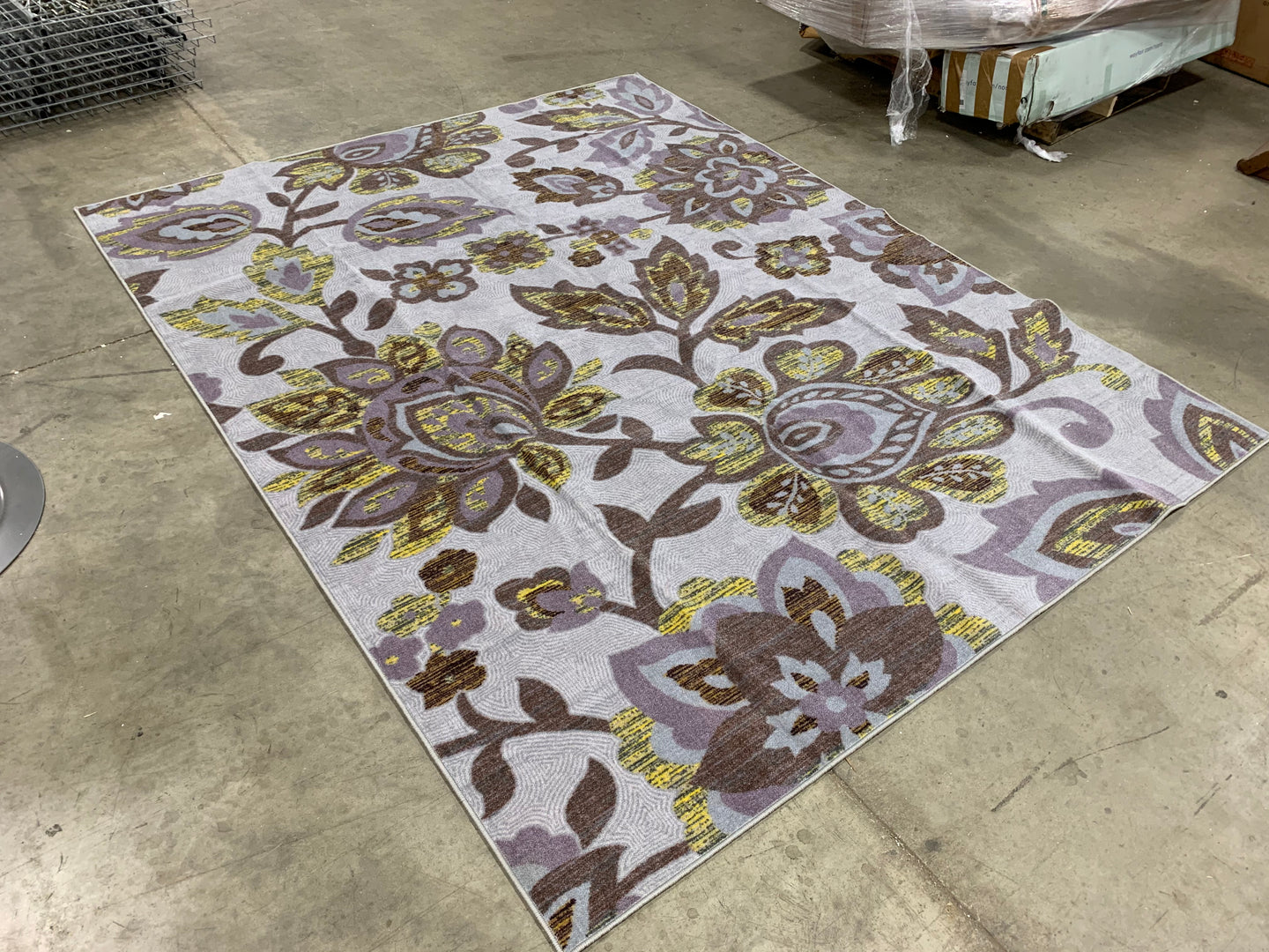 Floral Lilac/Light Blue/Green 8’ x 10’ Area Rug (1763)