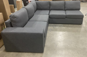 Cheryle 120.5" Reversible Modular Sectional Gray *AS IS