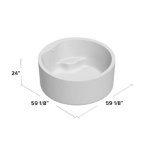 Load image into Gallery viewer, Vanity Art White 59&quot; x 59&quot; Freestanding Soaking Bathtub(1447)
