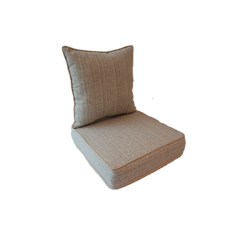 Suntastic O'Fiddlestix Deep Outdoor/Indoor Seat/Back Cushion Gray Linen(2031RR)