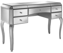 Load image into Gallery viewer, 5 Drawer Mirrored Desk, #6919
